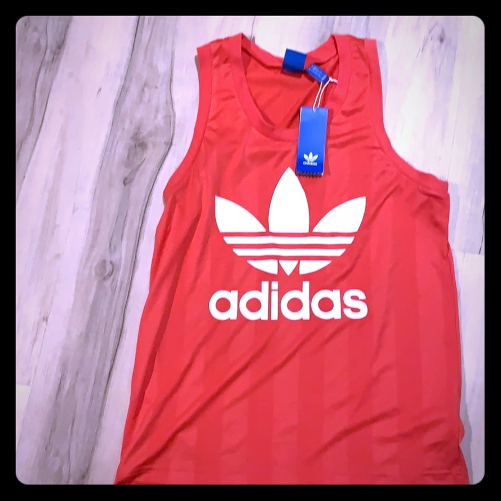 Adidas hot pink tank top.  Size S